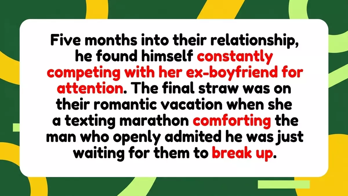 Boyfriend Reaches Breaking Point Over Girlfriend’s Non-Stop Vacation Texting With Her Ex